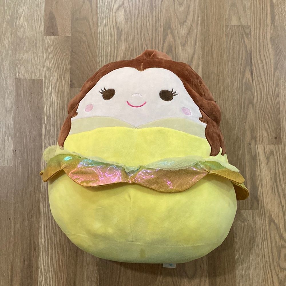Disney Original Squishmallows Beauty And The Beast Bell Large Plushy Stuffy